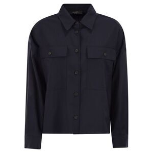 Weekend Maxmara Women Wkdmulino - Cropped Wool Canvas Jacket